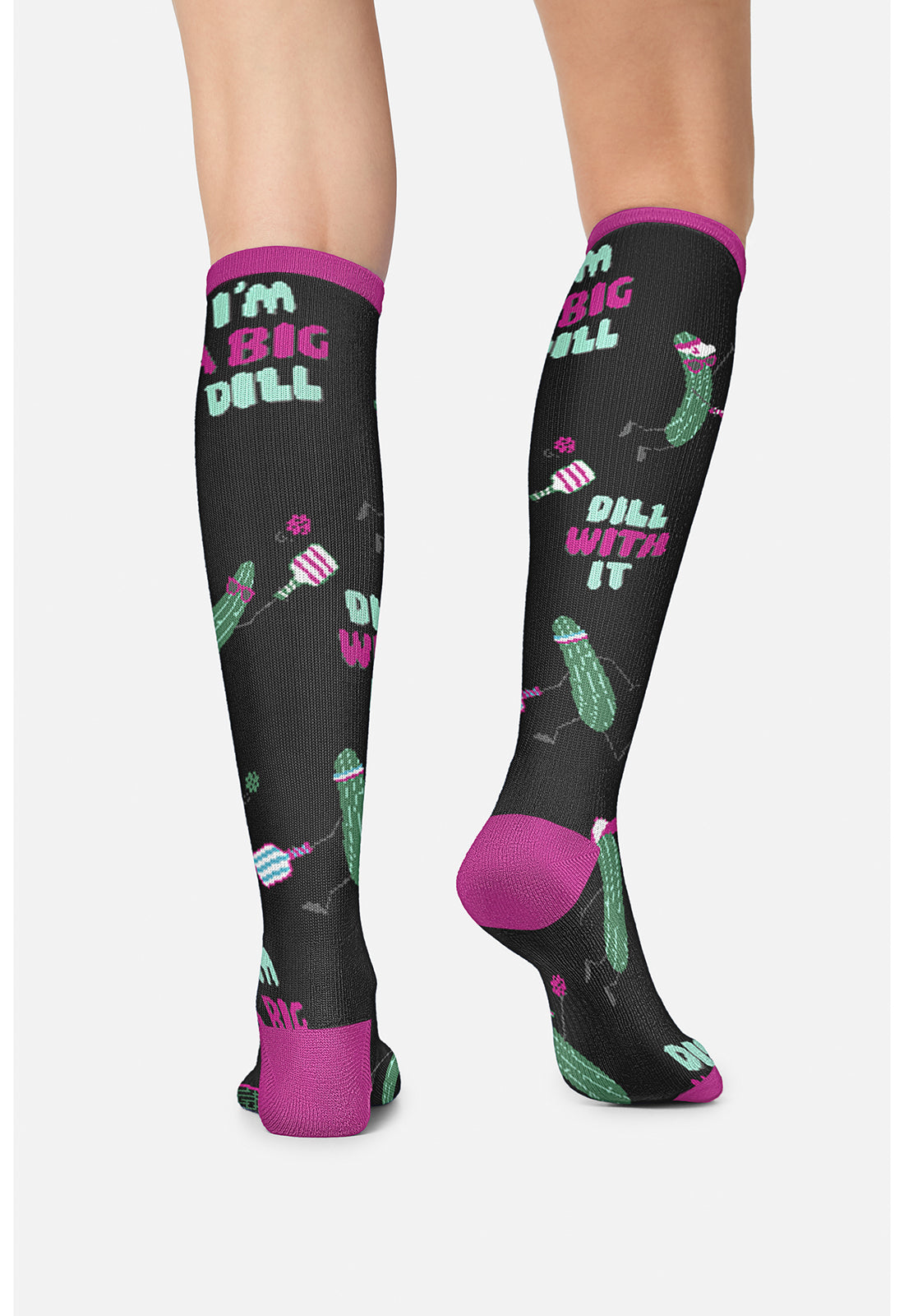 Legwear PRINTSUPPOR Women's 10-15Mmhg Compression Socks I'M A Big Dill