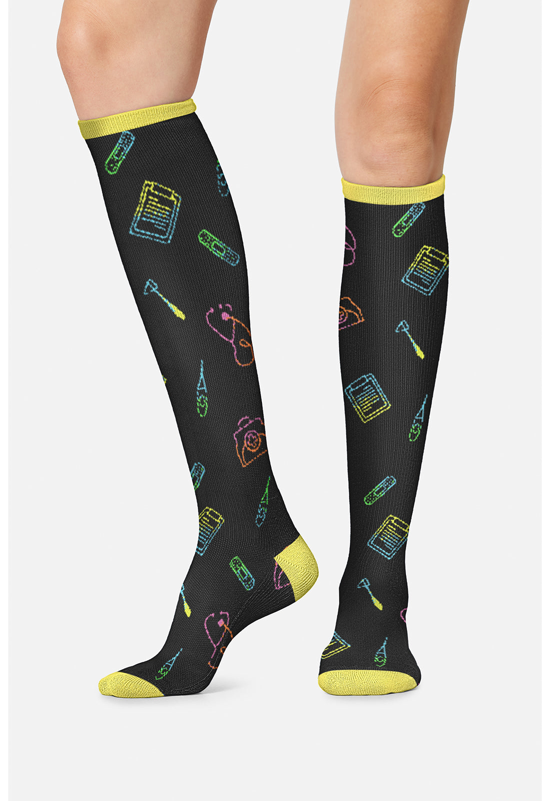 Legwear PRINTSUPPOR Women's 10-15mmHg Compression Socks Medical Tools