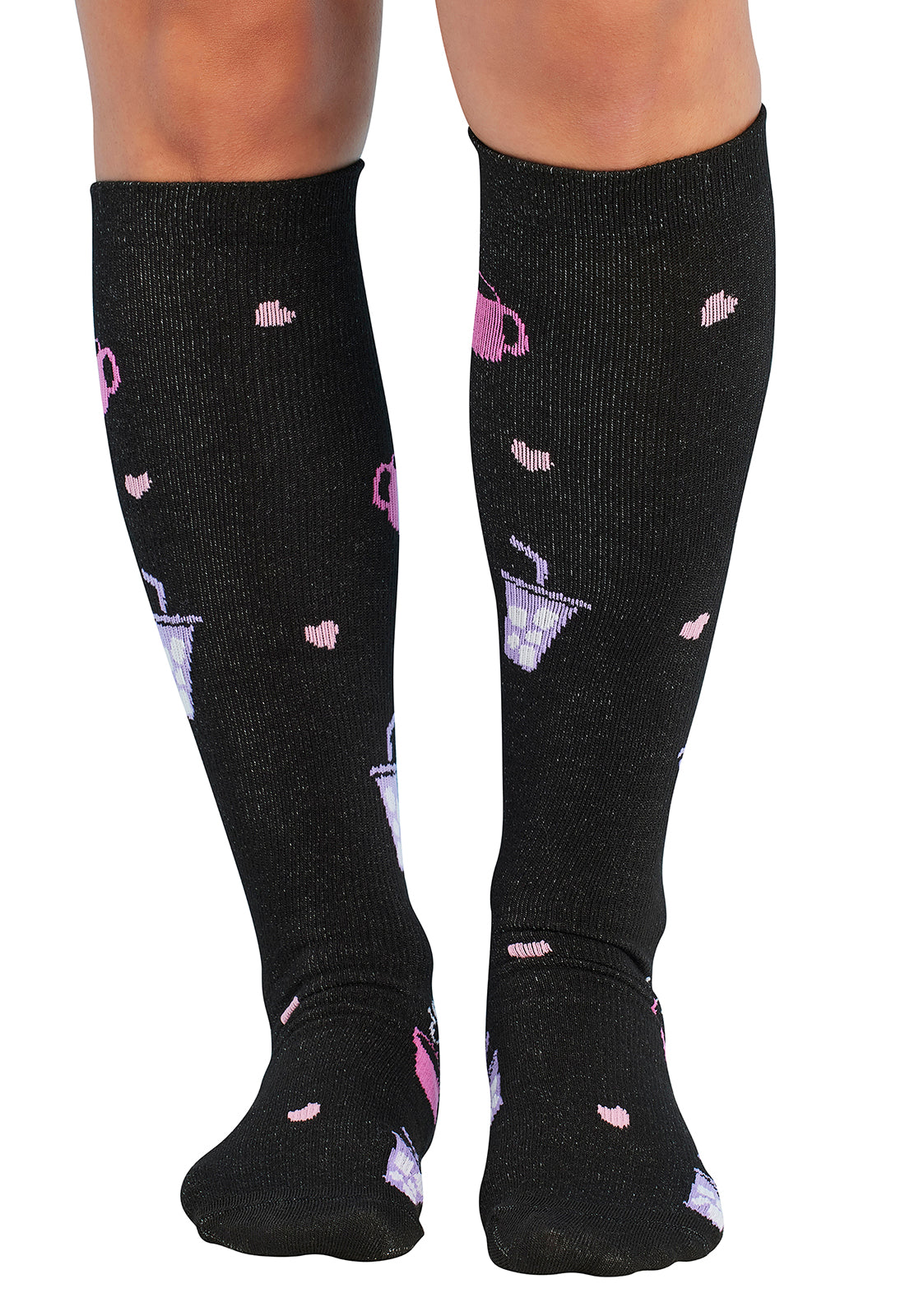 Legwear PRINTSUPPOR Women's 10-15mmHg Compression Socks Nurse Fuel