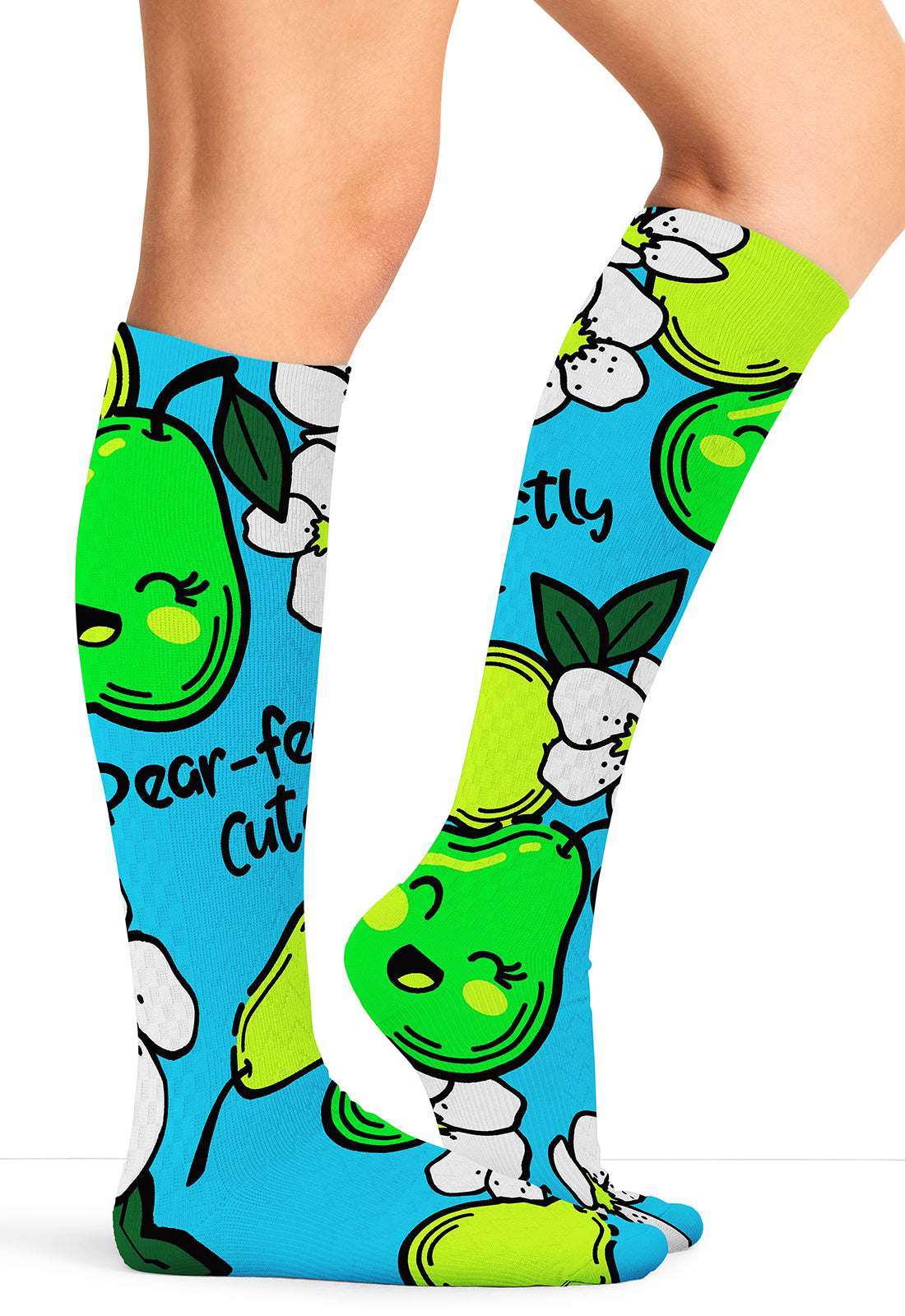 Legwear PRINTSUPPOR Women's 10-15mmHg Compression Socks Perfectly Cute