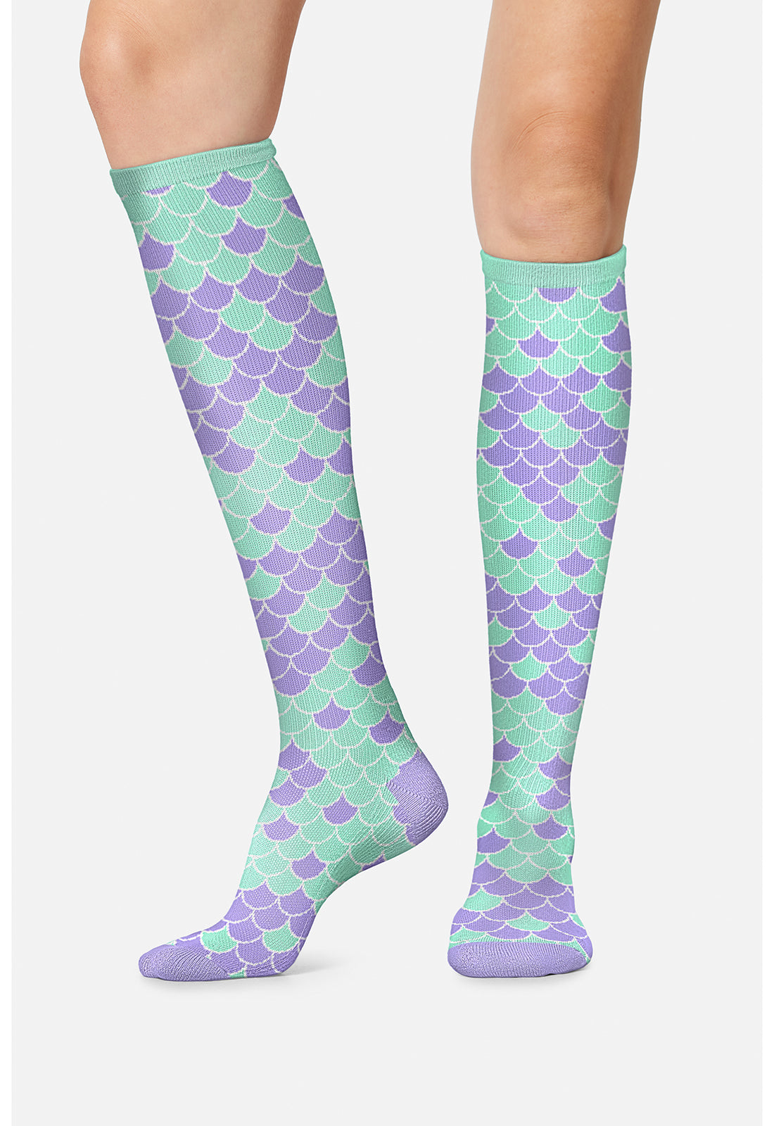 Legwear PRINTSUPPOR Women's 10-15mmHg Compression Socks Shimmer & Shine