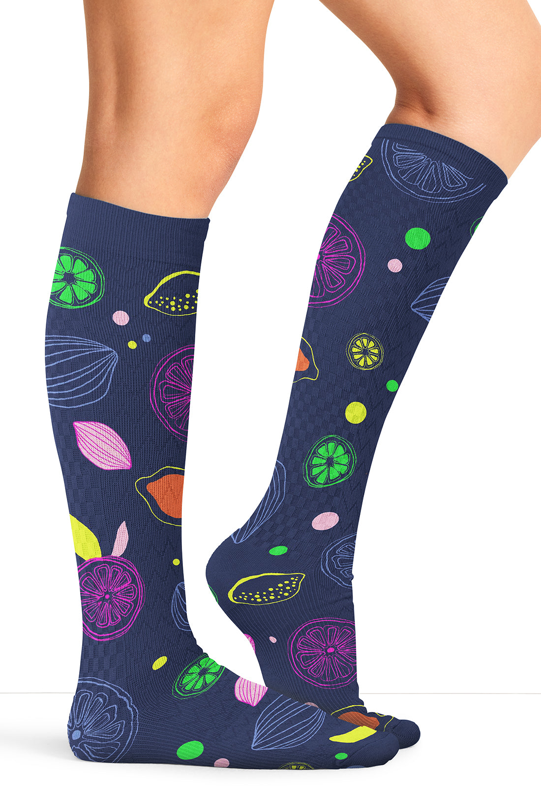 Legwear PRINTSUPPOR Women's 10-15Mmhg Compression Socks Tutti Frutti