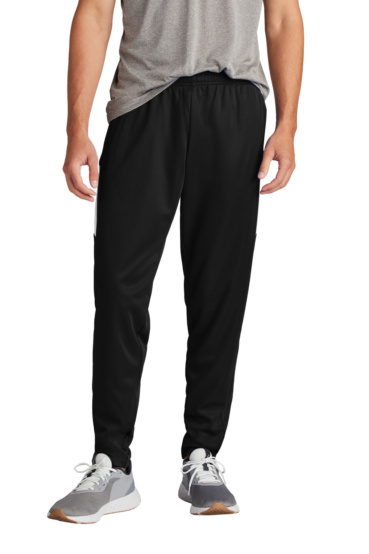 Sport-Tek Travel Pant PST800 Black/ White