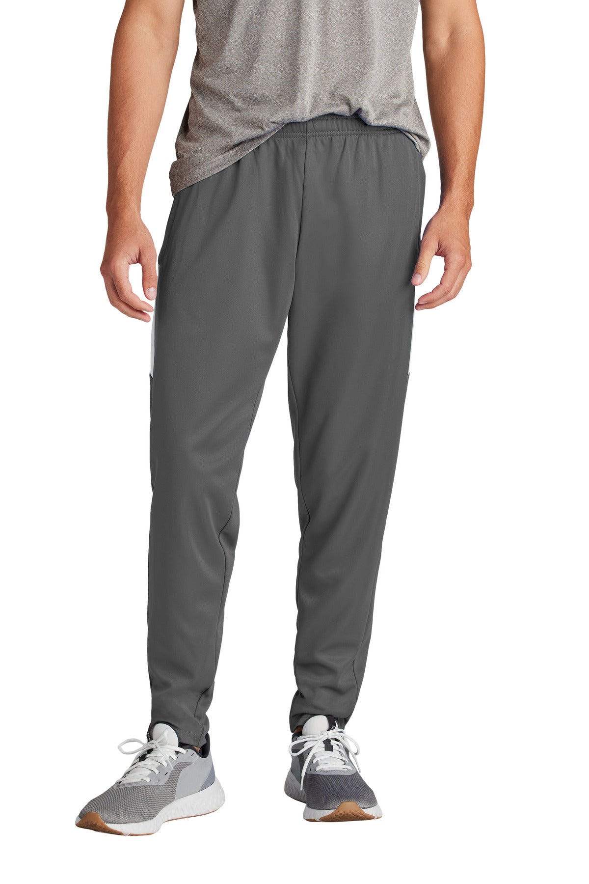 Sport-Tek Travel Pant PST800 Iron Grey/ White