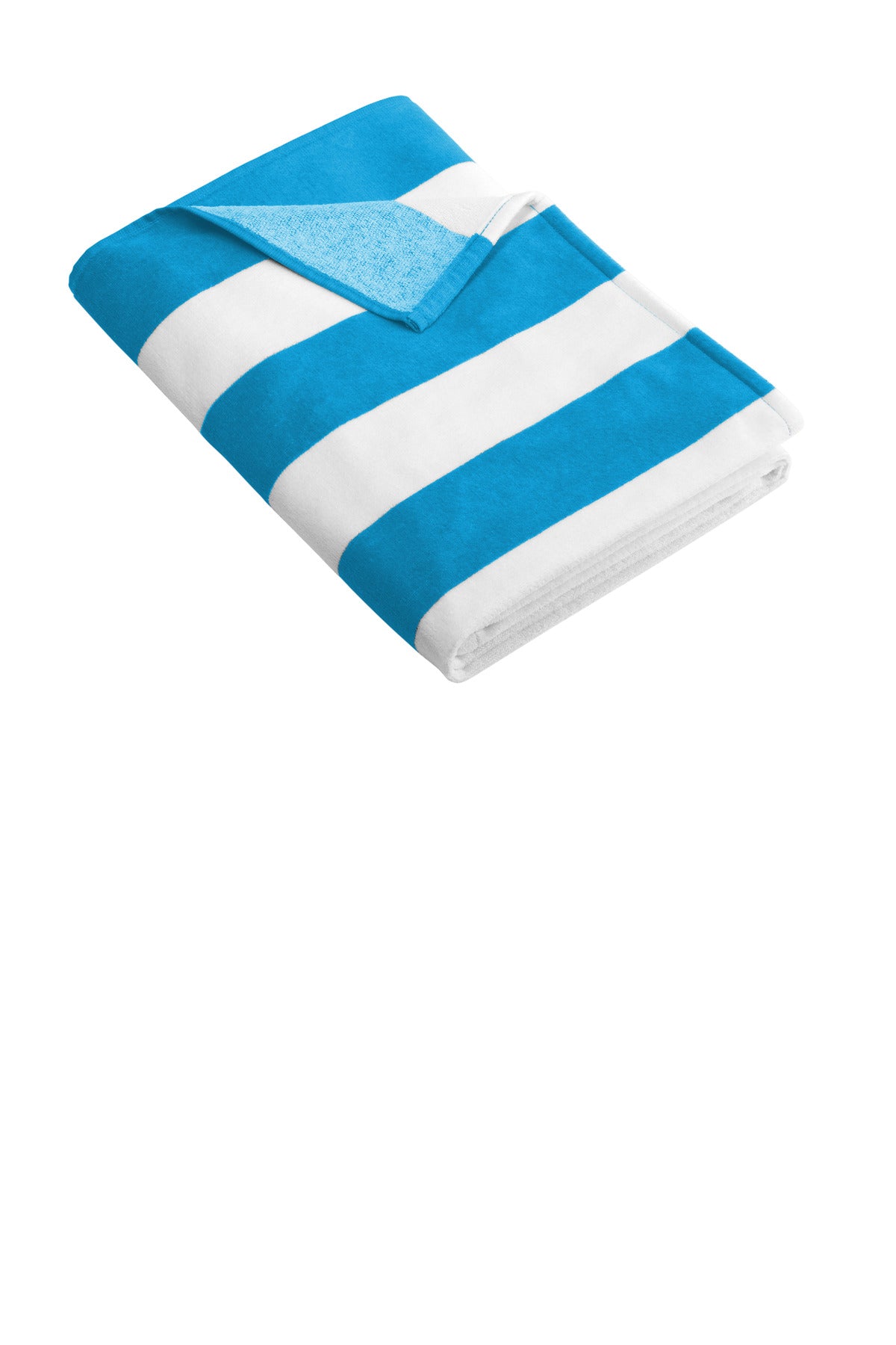 Port Authority Cabana Stripe Beach Towel PT43 Turquoise