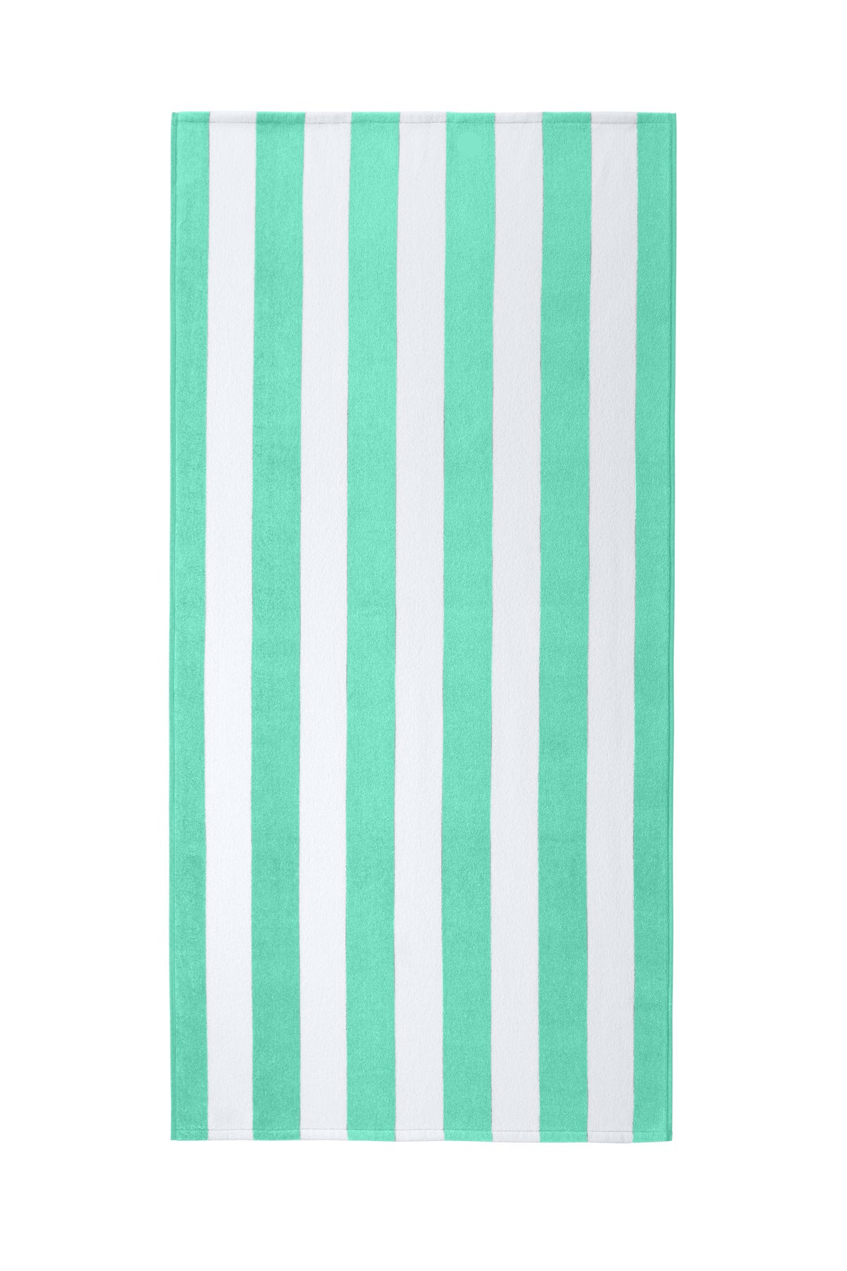 Port Authority Value Cabana Stripe Beach Towel PT45 Bright Seafoam