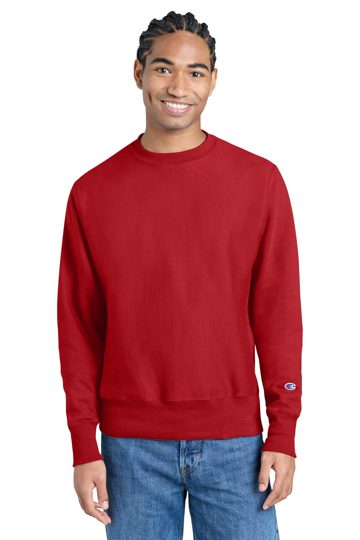 Champion Reverse Weave Crewneck Sweatshirt S149 Scarlet
