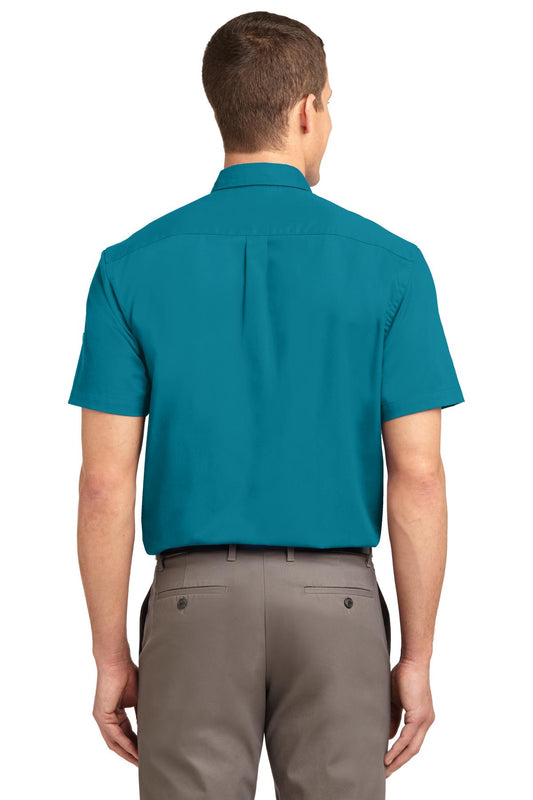 Port Authority Short Sleeve Easy Care Shirt. S508 Teal Green