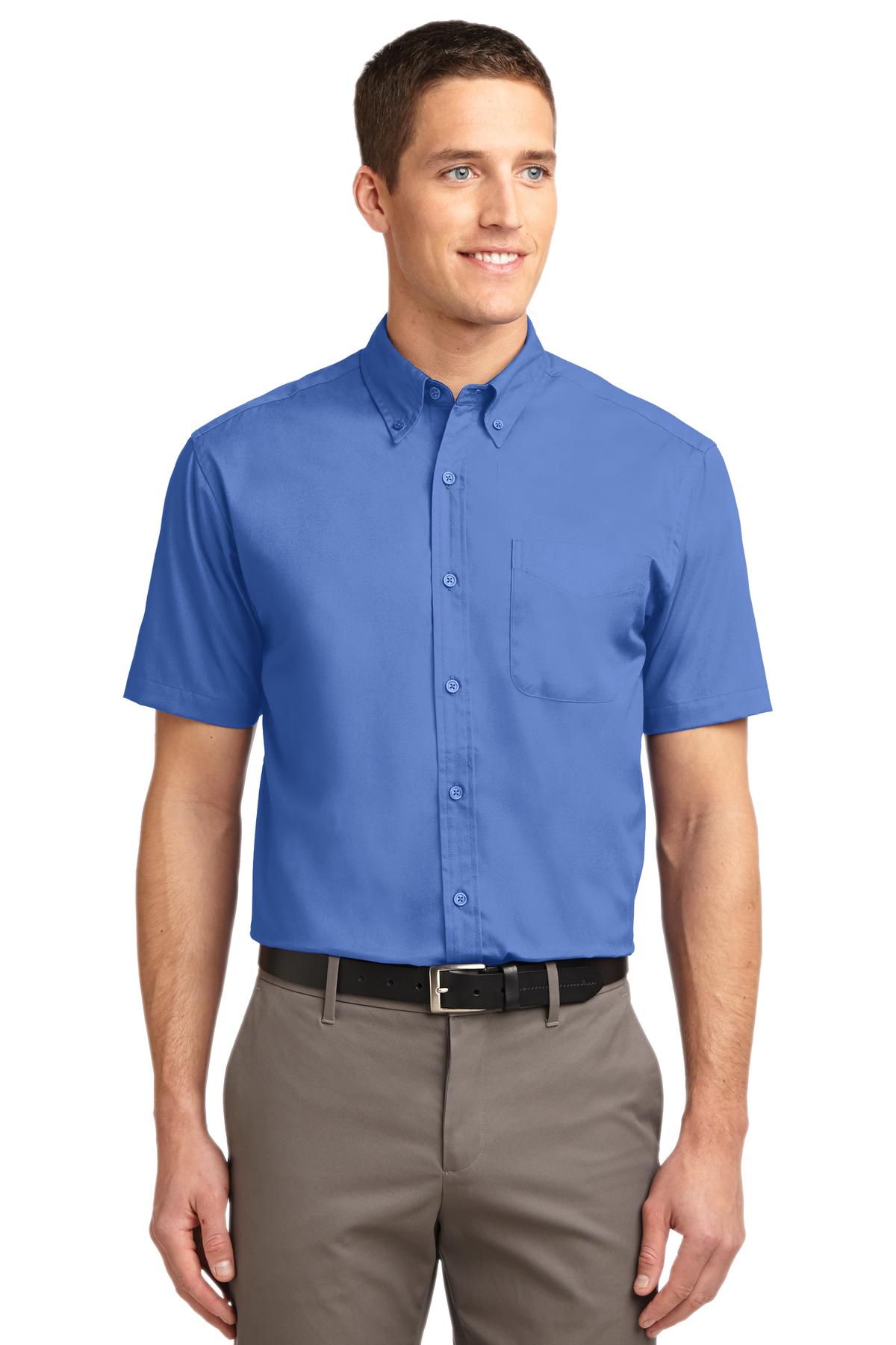 Port Authority Short Sleeve Easy Care Shirt S508 Ultramarine Blue