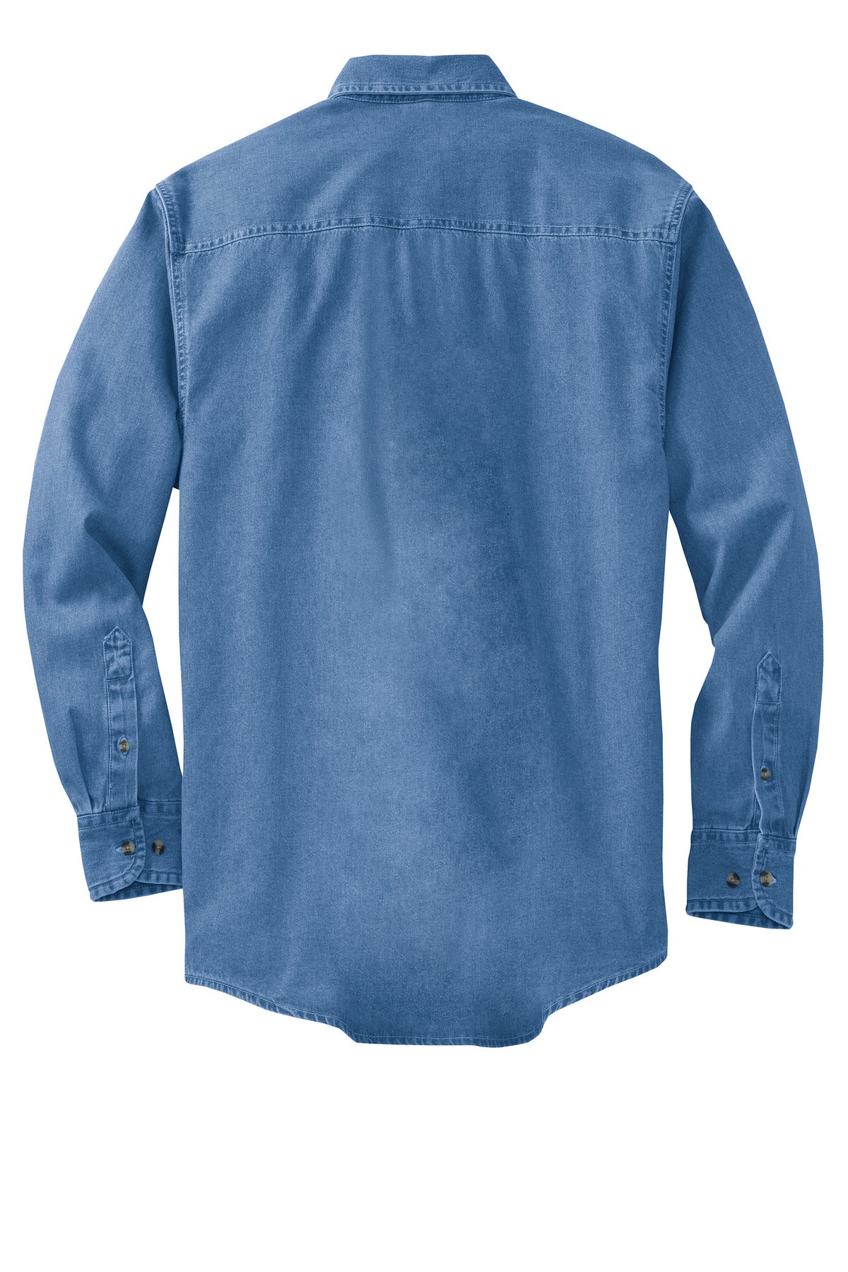 Port Authority Long Sleeve Denim Shirt. S600 Faded Denim