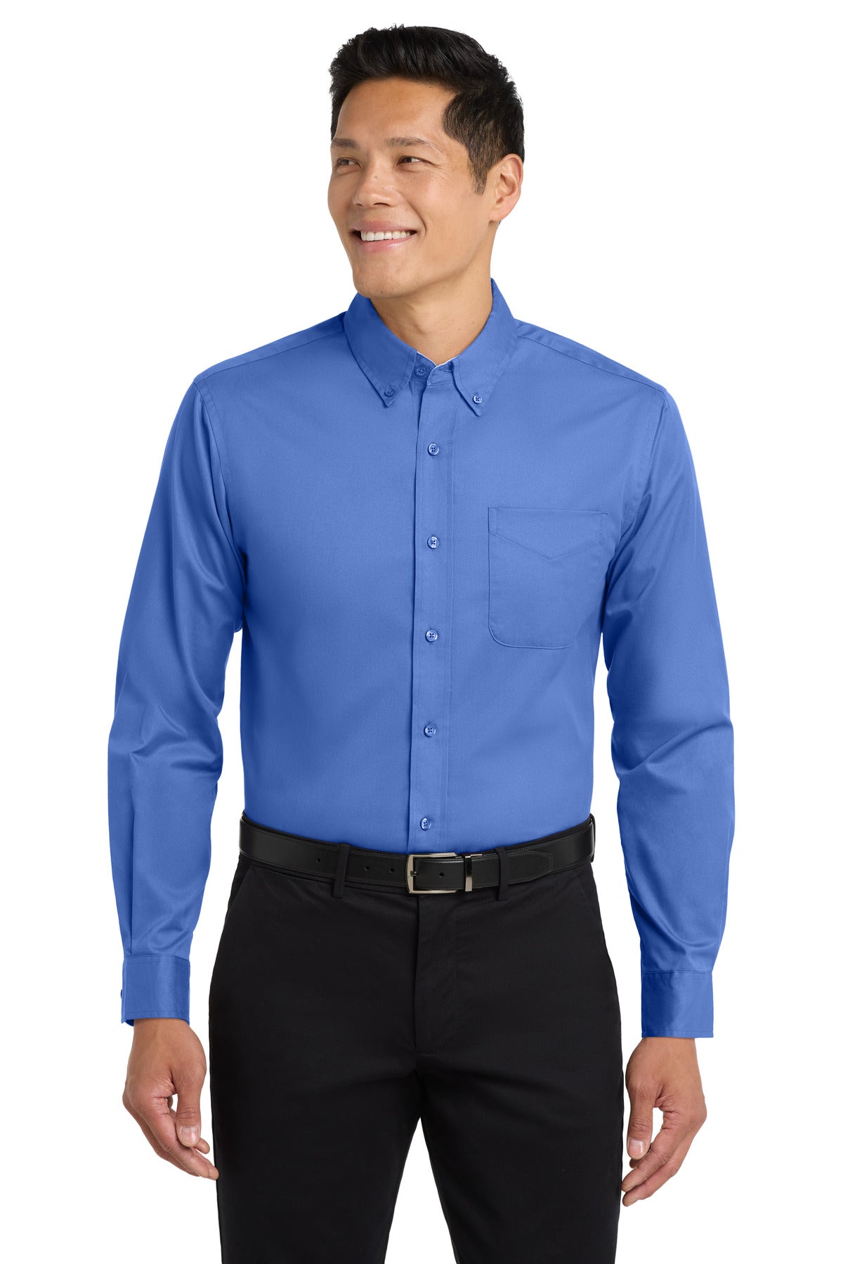 Port Authority Extended Size Long Sleeve Easy Care Shirt S608ES Ultramarine Blue