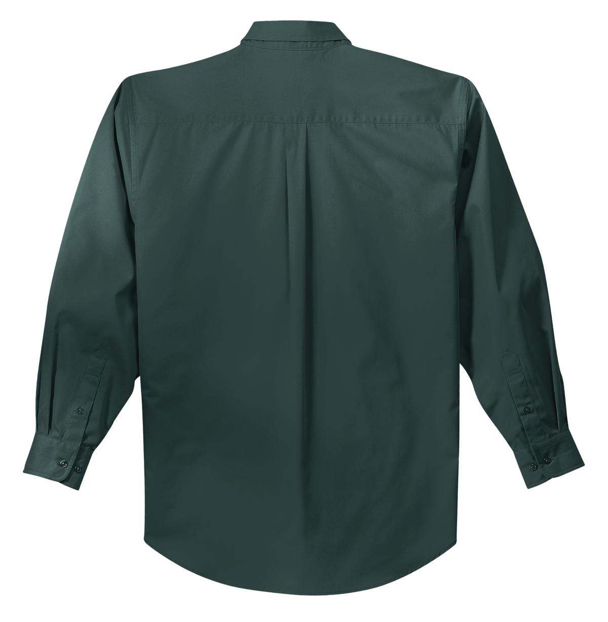 Port Authority Tall Long Sleeve Easy Care Shirt. TLS608 Dark Green/ Navy Tall
