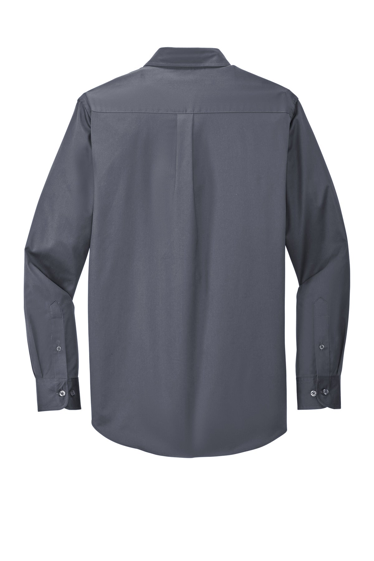 Port Authority Long Sleeve Easy Care Shirt S608 Steel Grey/ Light Stone