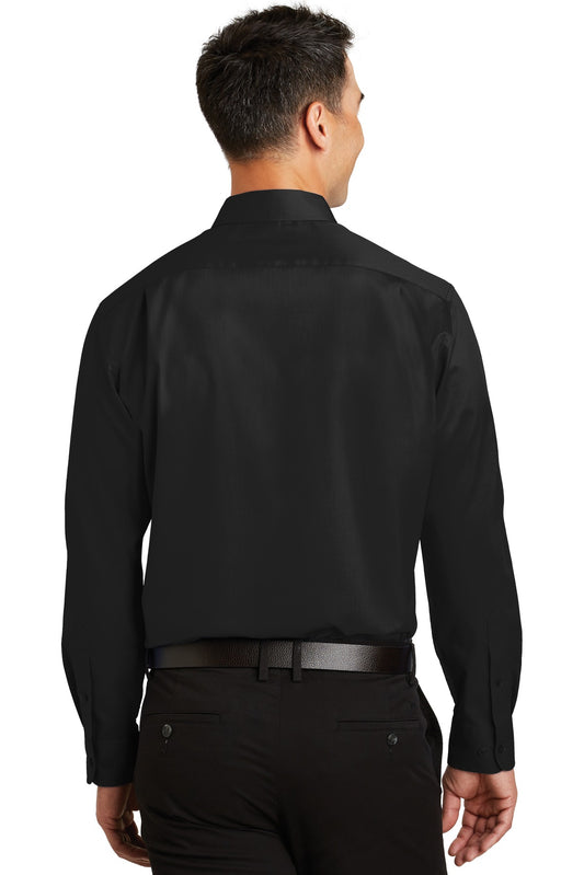 Port Authority SuperPro Twill Shirt. S663 Black