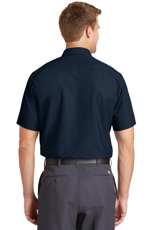 Red Kap Long Size Short Sleeve Industrial Work Shirt SP24LONG Navy