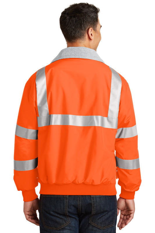 Port Authority Enhanced Visibility Challenger Jacket with Reflective Taping. SRJ754 Safety Orange/ Reflective