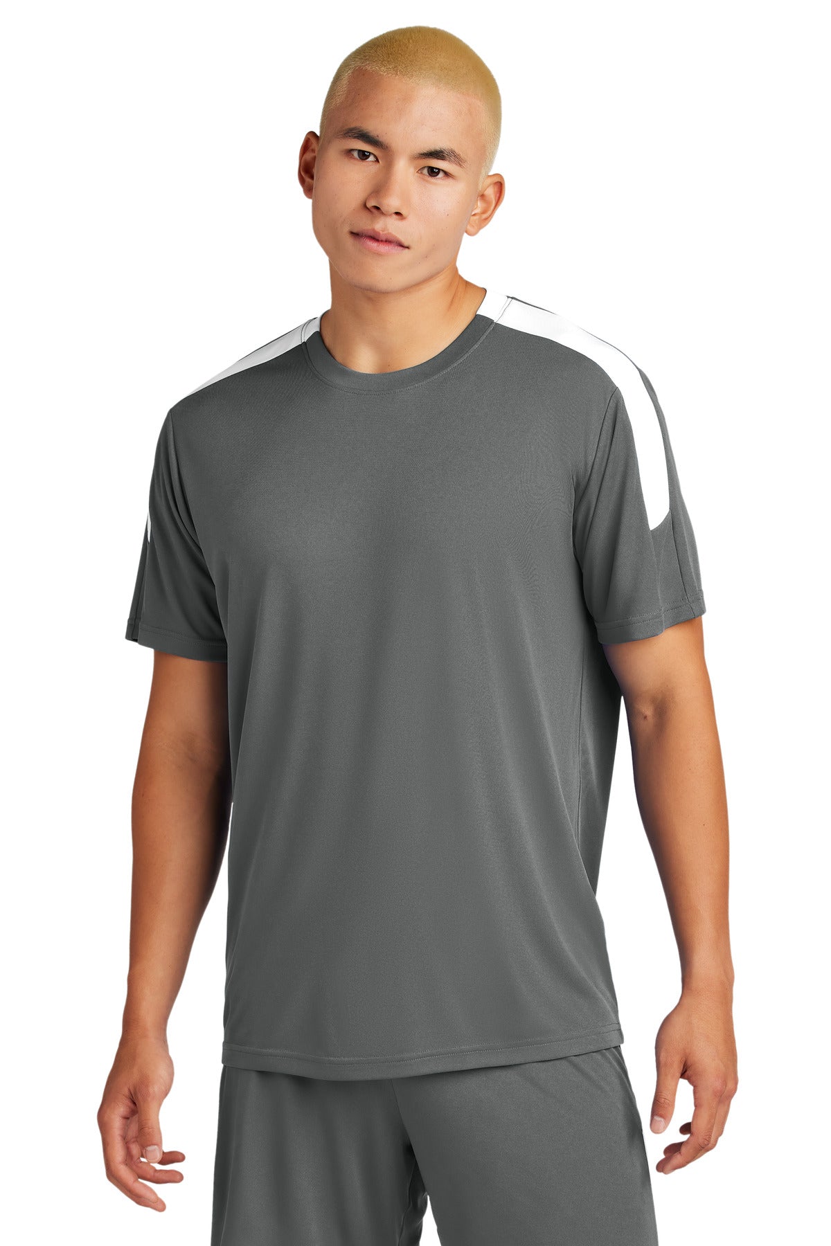 Sport-Tek Competitor United Crew ST100 Iron Grey/ White