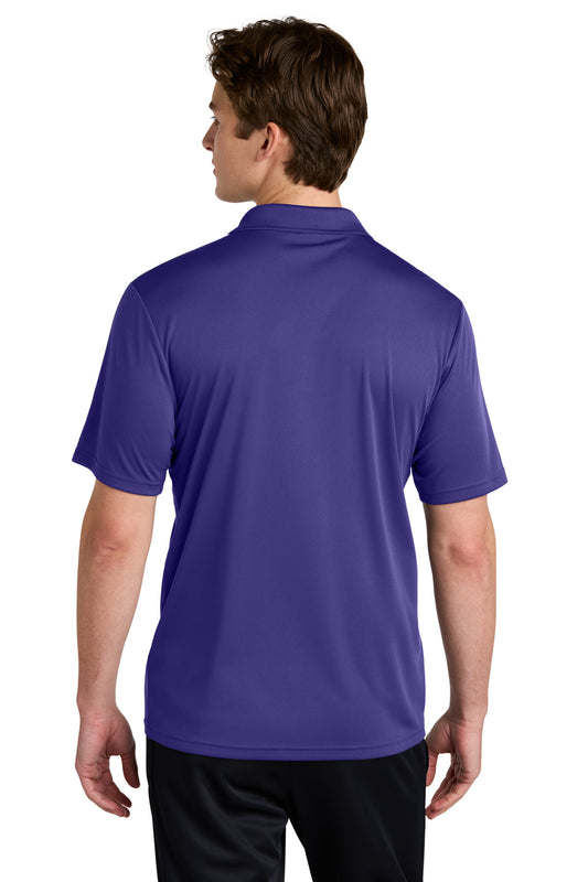 Sport-Tek Competitor United Polo ST104 Purple/ White