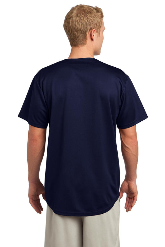 Sport-Tek PosiCharge Tough Mesh Full-Button Jersey. ST220 True Navy