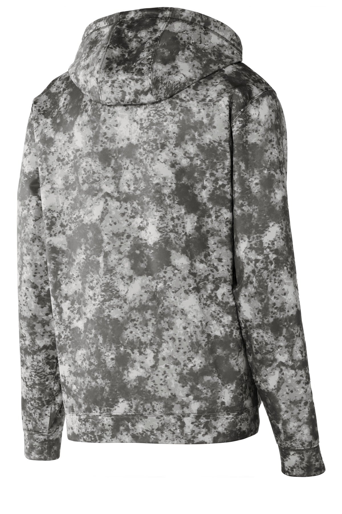 Sport-Tek Sport-Wick Mineral Freeze Fleece Hooded Pullover. ST230 Dark Smoke Grey