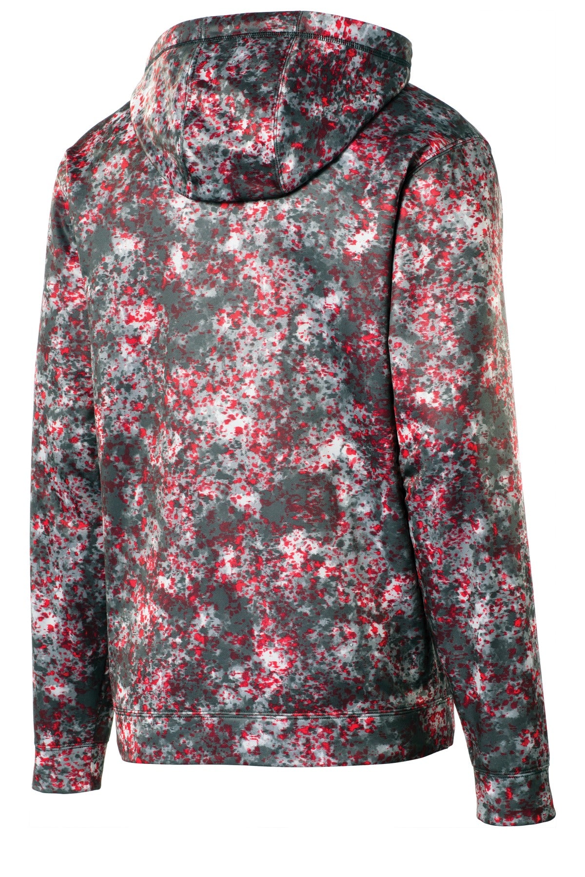 Sport-Tek Sport-Wick Mineral Freeze Fleece Hooded Pullover. ST230 Deep Red