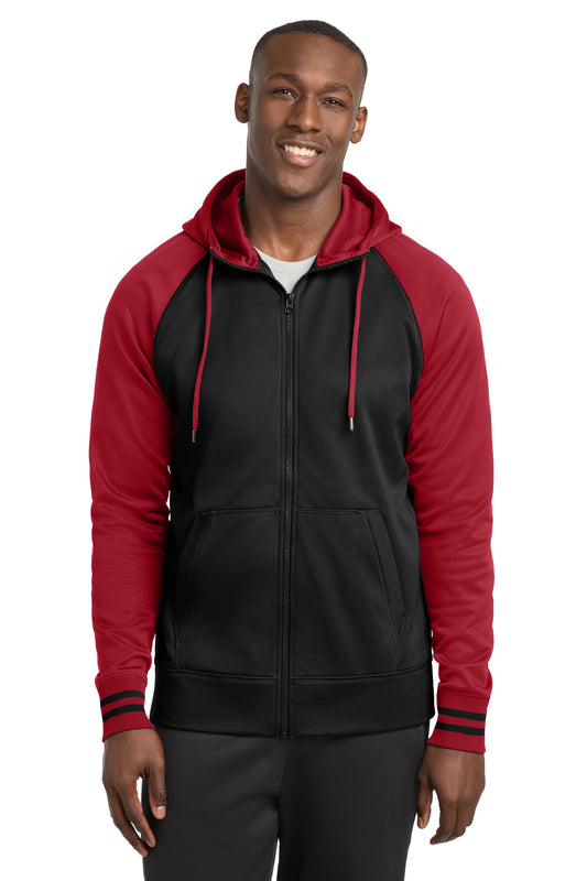 Sport-Tek Sport-Wick Varsity Fleece Full-Zip Hooded Jacket ST236