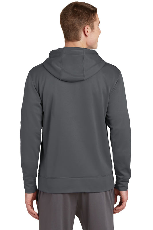 Sport-Tek Sport-Wick Fleece Full-Zip Hooded Jacket. ST238 Dark Smoke Grey