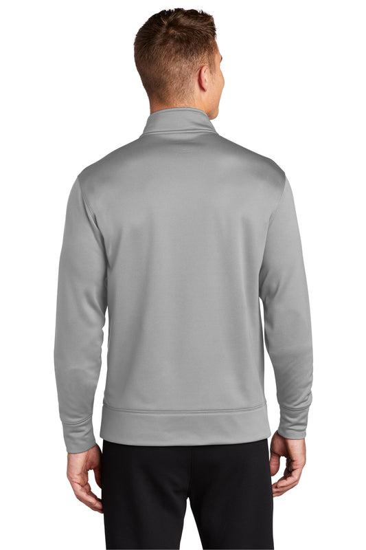 Sport-Tek Sport-Wick Fleece Full-Zip Jacket. ST241 Silver