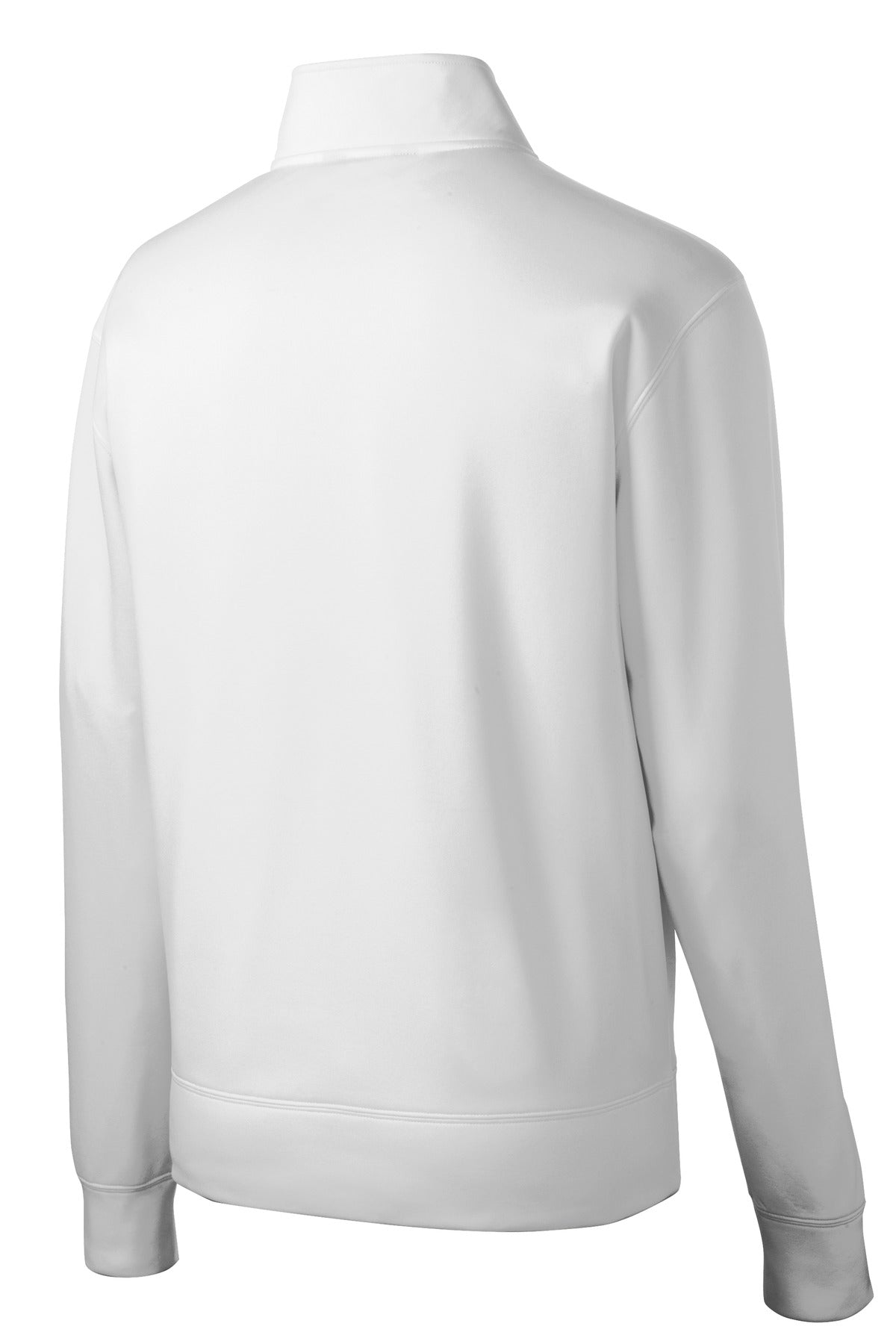 Sport-Tek Sport-Wick Fleece Full-Zip Jacket. ST241 White