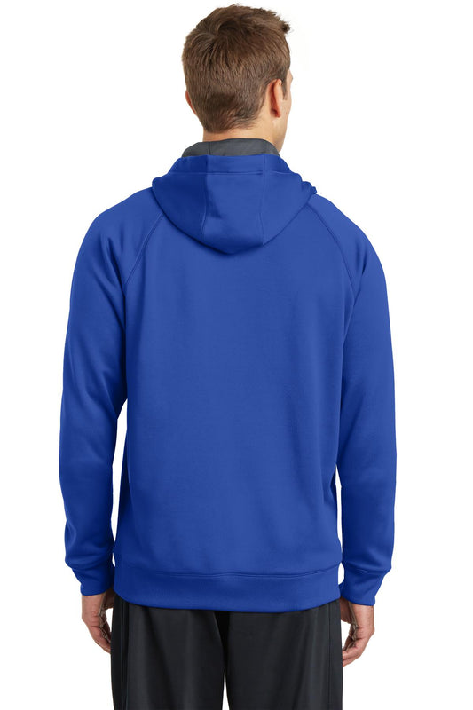 Sport-Tek Tech Fleece Hooded Sweatshirt. ST250 True Royal