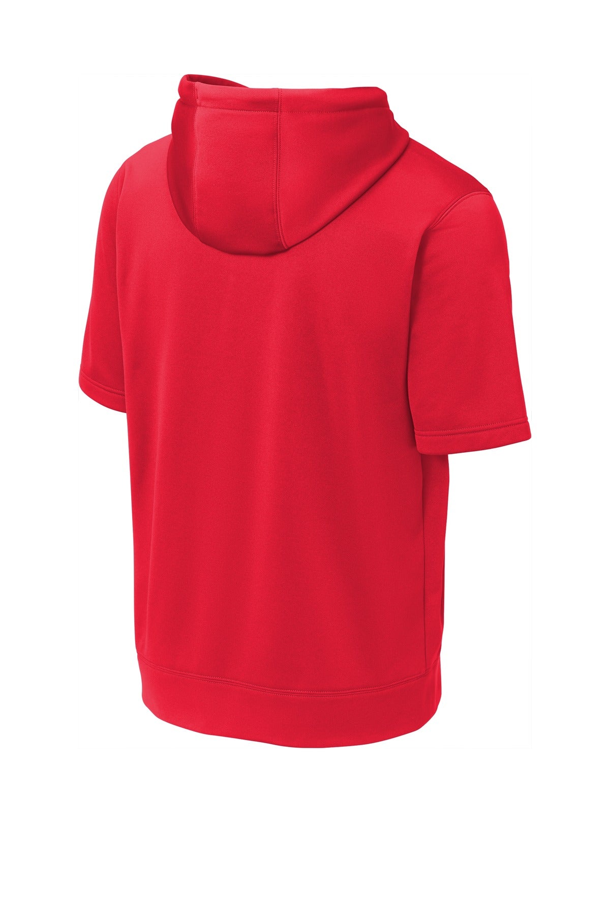 Sport-Tek Sport-Wick Fleece Short Sleeve Hooded Pullover. ST251 Deep Red