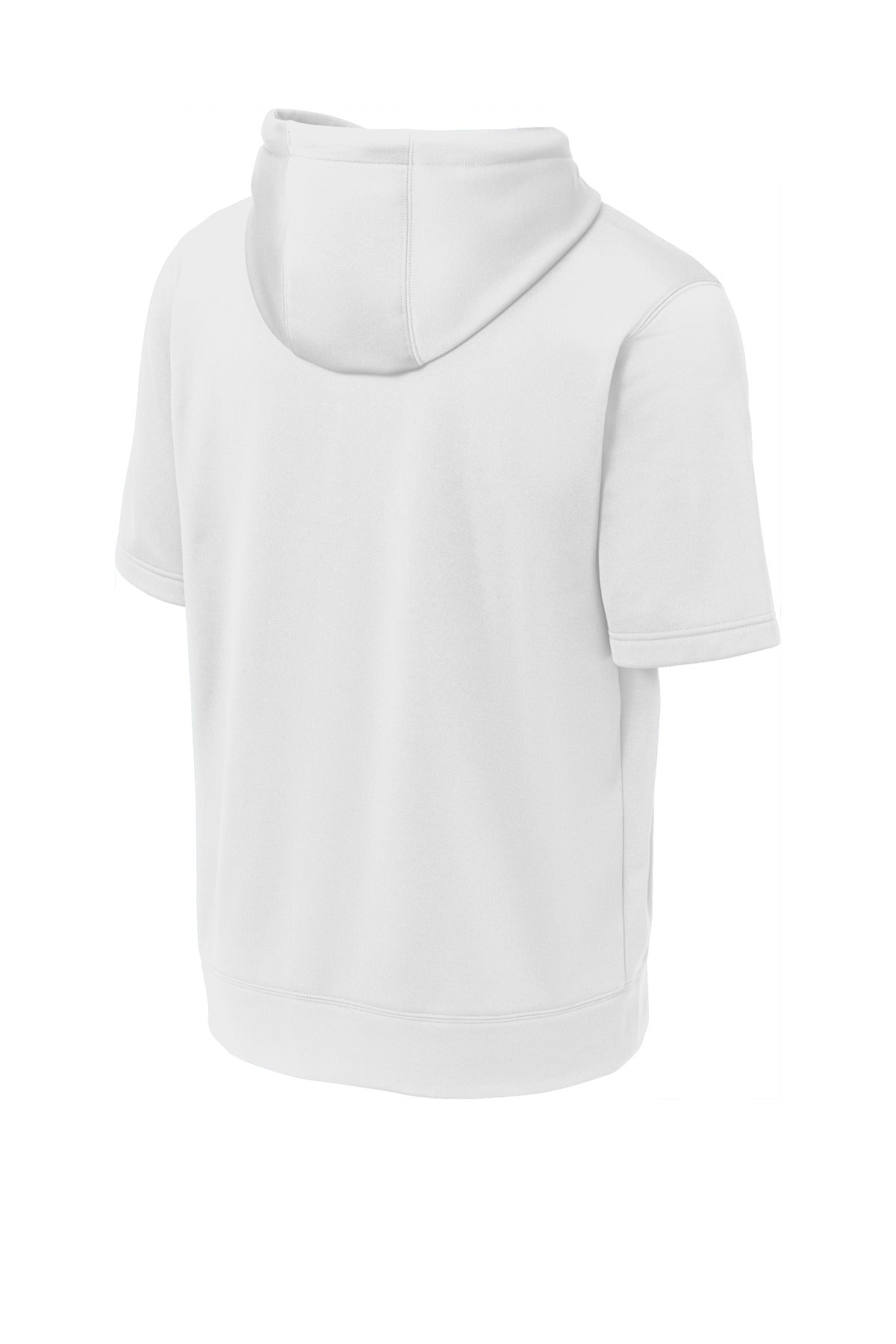 Sport-Tek Sport-Wick Fleece Short Sleeve Hooded Pullover. ST251 White