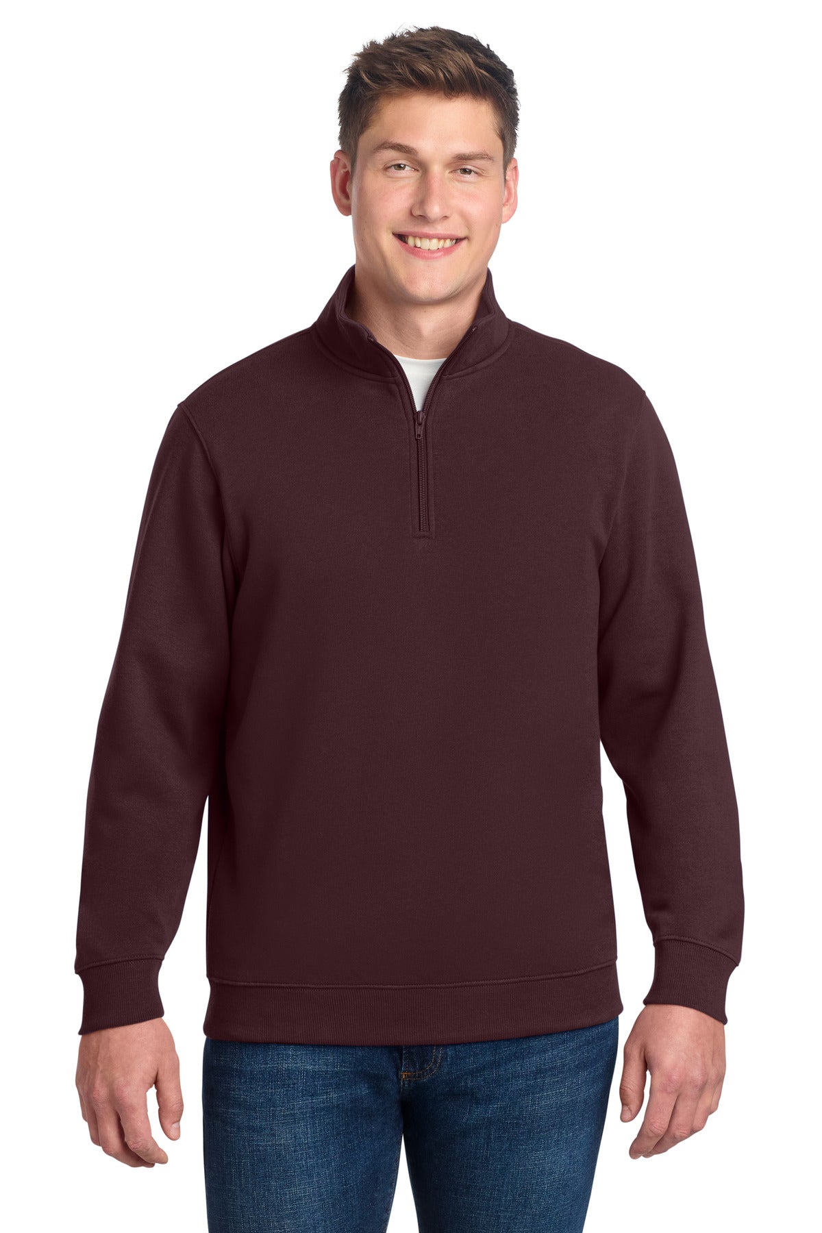 Sport-Tek 1/4-Zip Sweatshirt ST253 Maroon