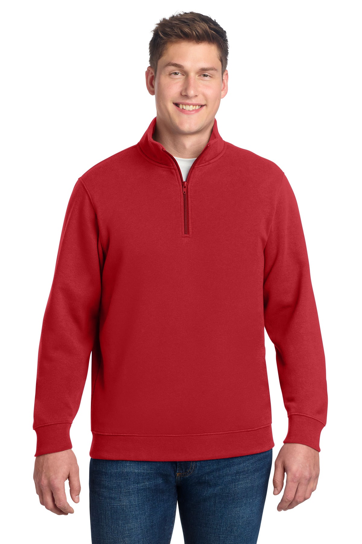 Sport-Tek 1/4-Zip Sweatshirt ST253 True Red
