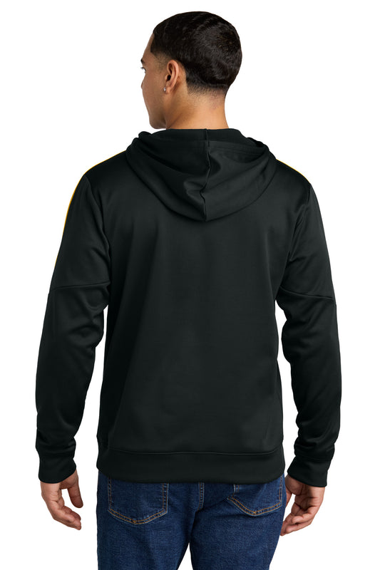 Sport-Tek Sport-Wick Fleece United Pullover Hoodie ST255 Black/ Gold