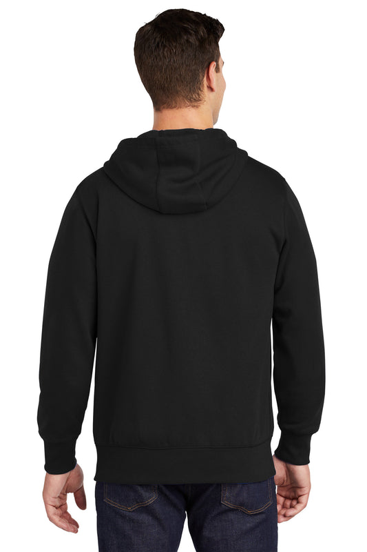 Sport-Tek Full-Zip Hooded Sweatshirt. ST258 Black