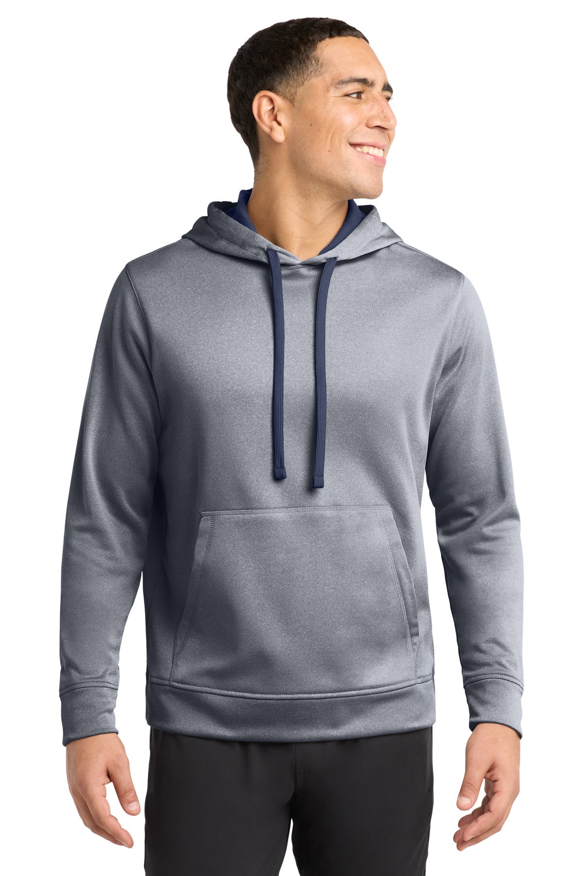 Sport-Tek PosiCharge Sport-Wick Heather Fleece Hooded Pullover ST264