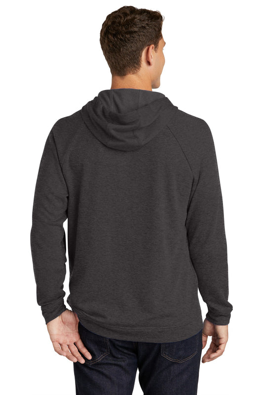 Sport-Tek Lightweight French Terry Pullover Hoodie. ST272 Heather Black