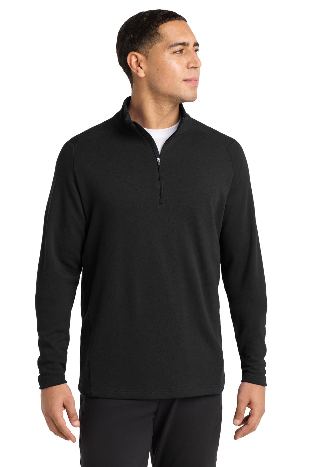 Sport-Tek Lightweight French Terry 1/4-Zip Pullover ST273 Black