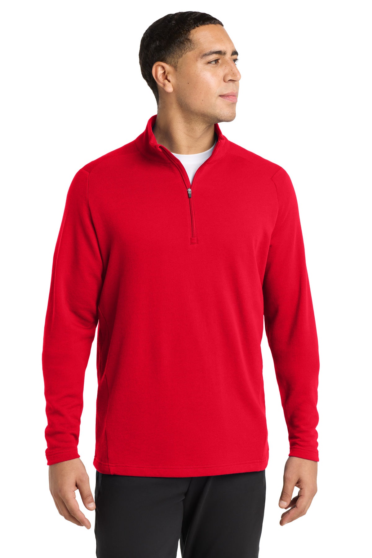 Sport-Tek Lightweight French Terry 1/4-Zip Pullover ST273 True Red