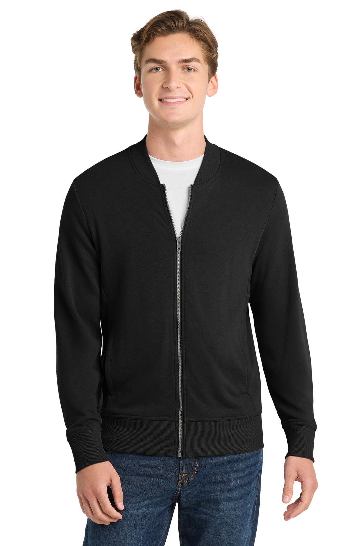 Sport-Tek Lightweight French Terry Bomber ST274 Black