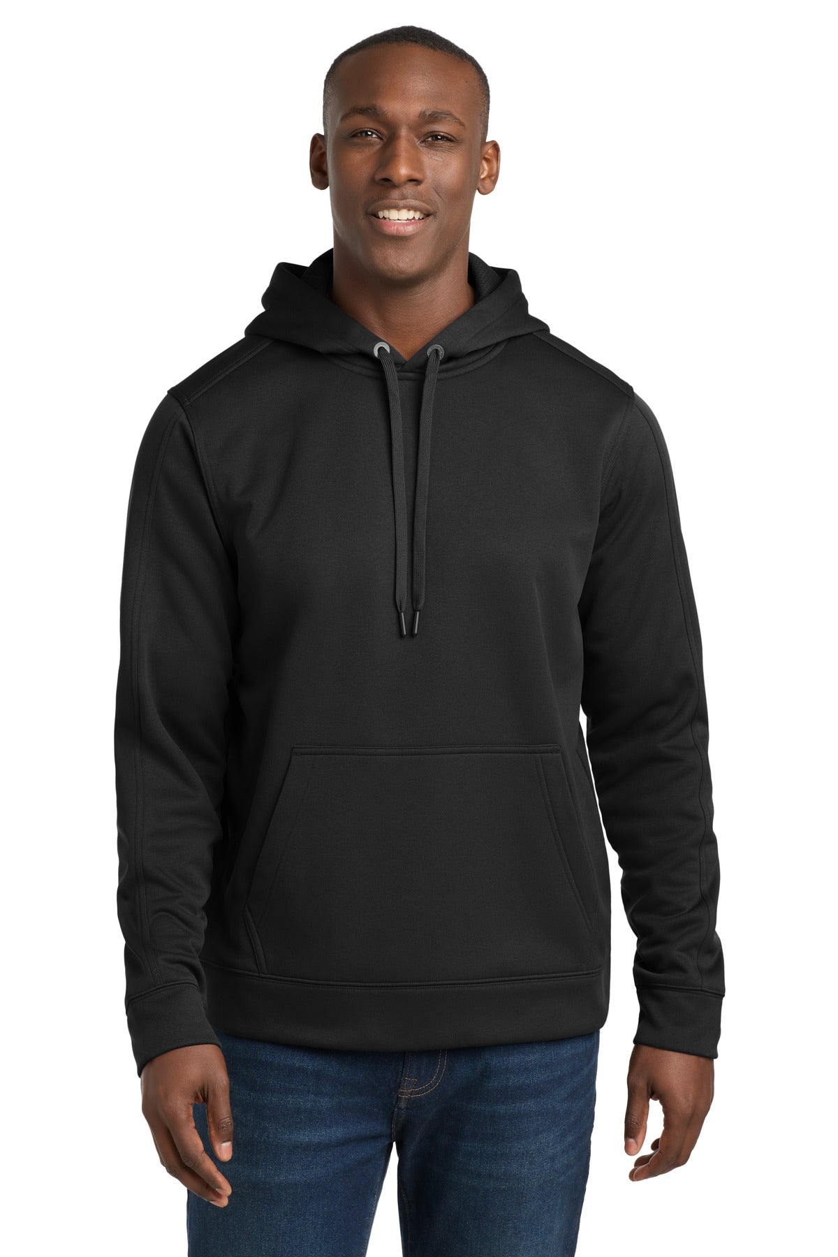 Sport-Tek Repel Fleece Hooded Pullover ST290 Black