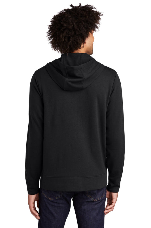 Sport-Tek PosiCharge Tri-Blend Wicking Fleece Full-Zip Hooded Jacket ST293 Black Triad Solid