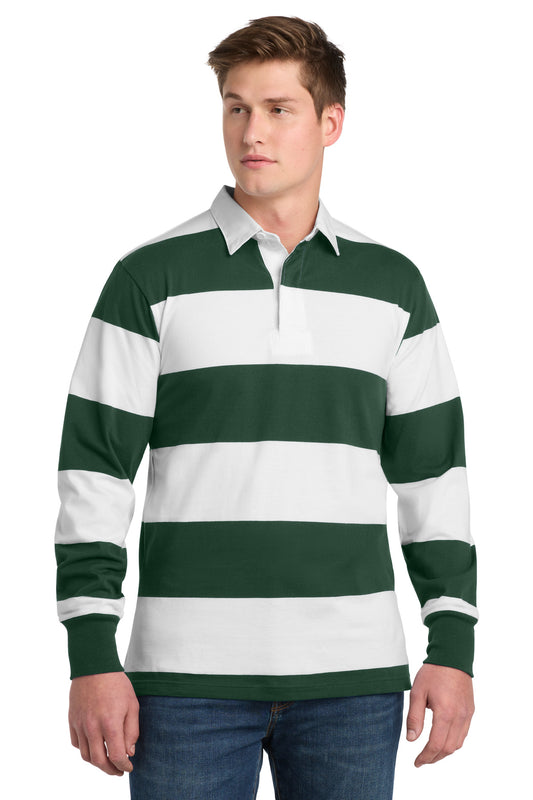 Sport-Tek Classic Long Sleeve Rugby Polo ST301