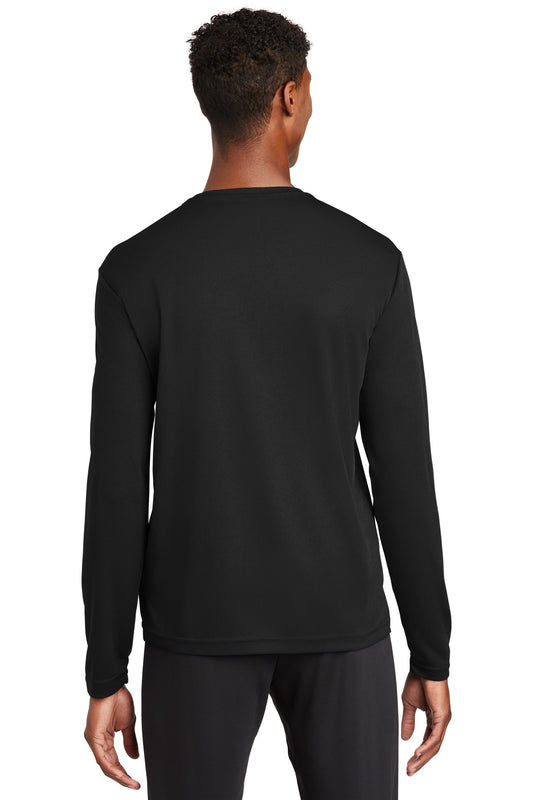 Sport-Tek PosiCharge RacerMesh Long Sleeve Tee. ST340LS Black