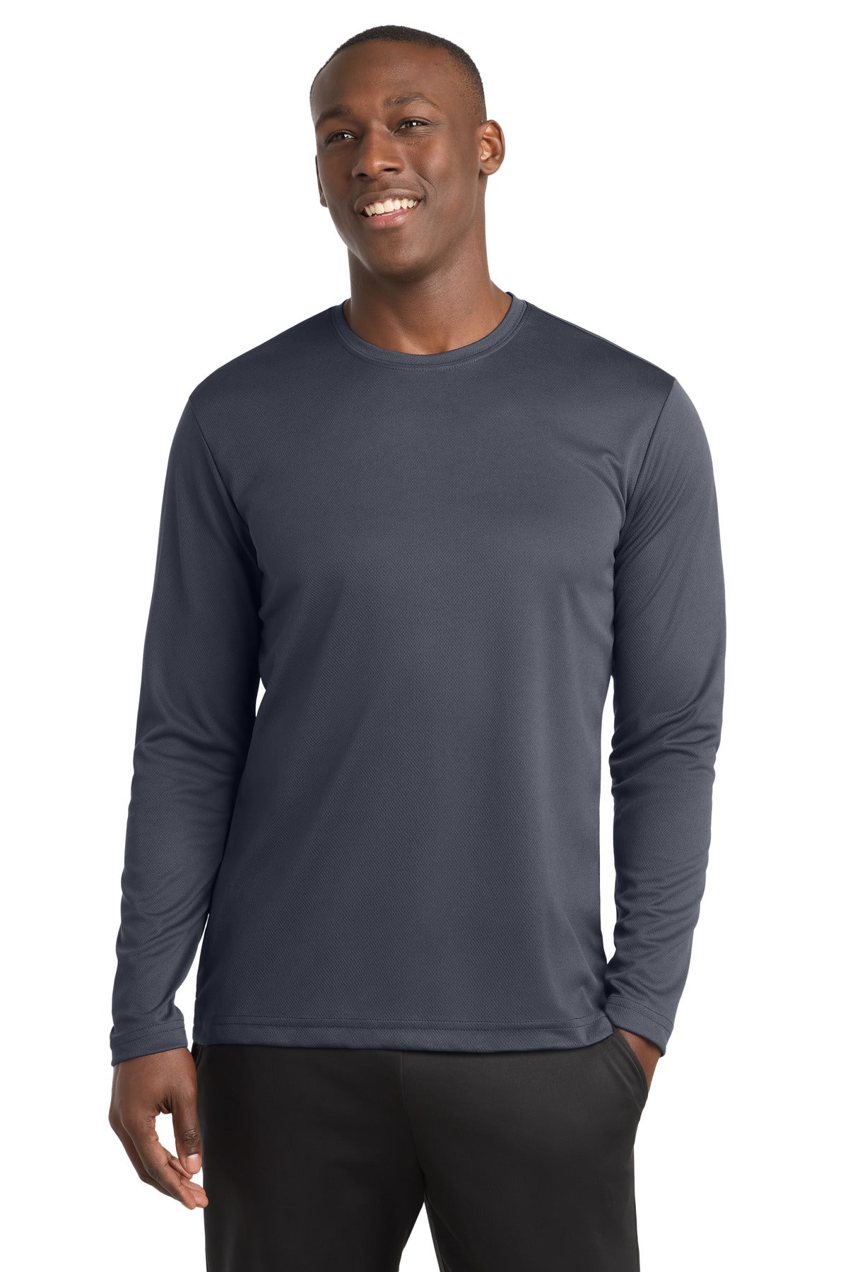 Sport-Tek PosiCharge RacerMesh Long Sleeve Tee ST340LS Graphite