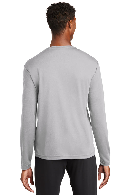 Sport-Tek PosiCharge RacerMesh Long Sleeve Tee. ST340LS Silver