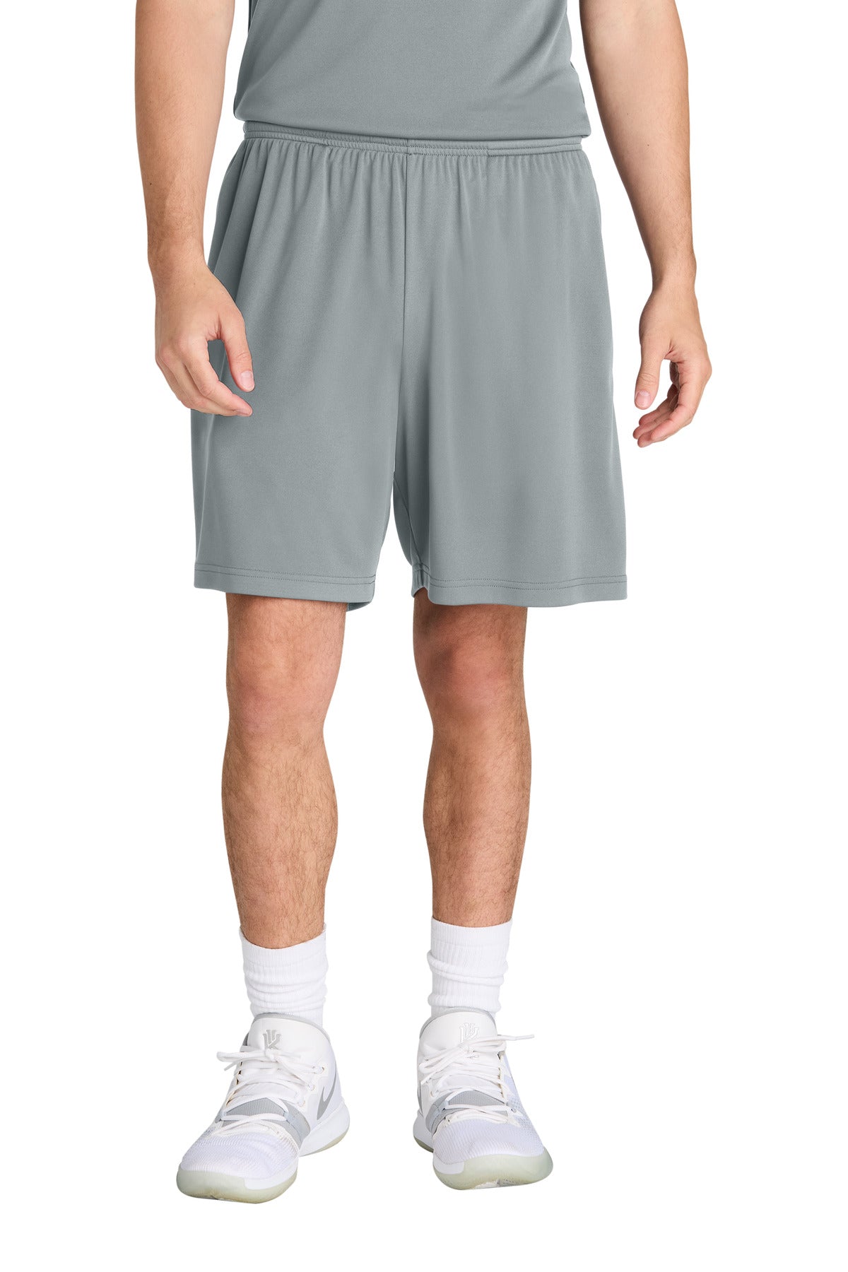 Sport-Tek PosiCharge Competitor 7 Pocketed Short ST349P Silver