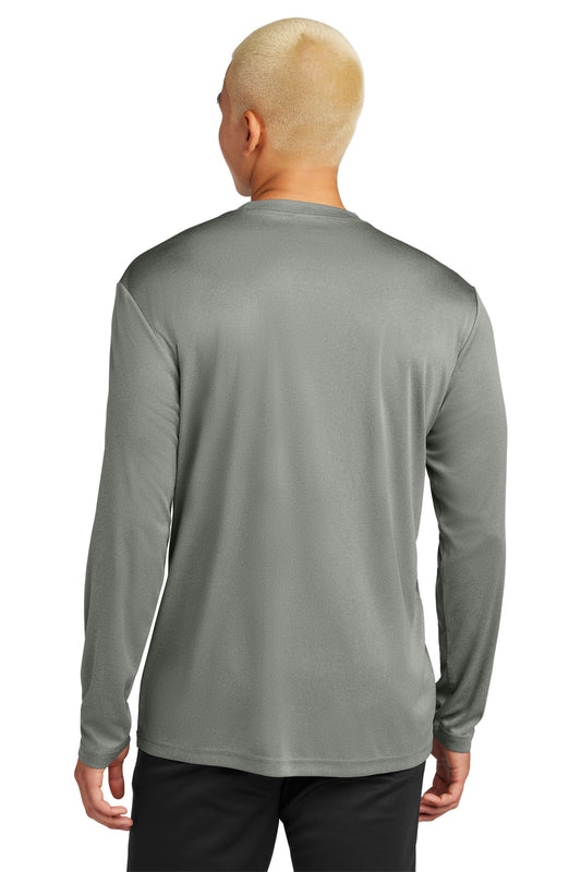 Sport-Tek Long Sleeve PosiCharge Competitor Tee. ST350LS Grey Concrete Heather