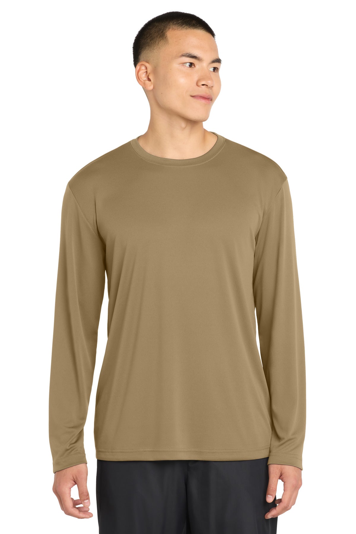 Sport-Tek Long Sleeve PosiCharge Competitor Tee ST350LS Coyote Brown